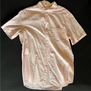 H&M Pink button up Cotton Shirt Large